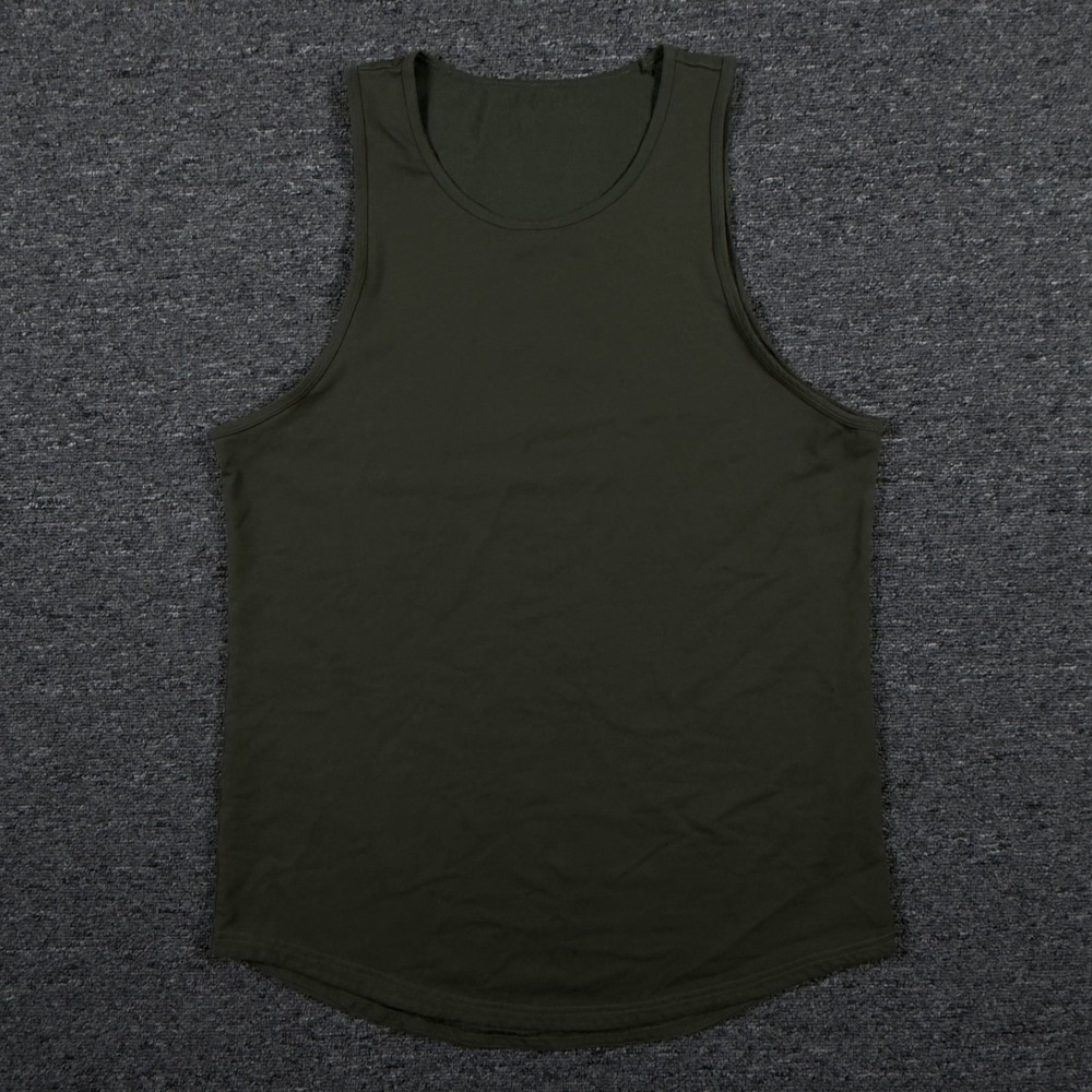 BYLT Tank Top Mens Large Dark Green Performance Athletic Gym XDC_TNK_FRS_L